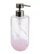 Дозатор для мыла стеклянный "PINK TRENDY" PH11238