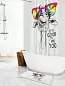 Фланелевый коврирк д/ванны "Жираф", толщина 1,2см, PVC основа, 50*80см